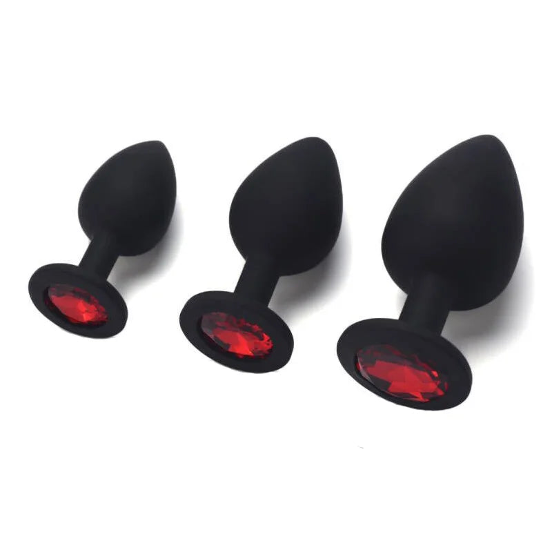 Adult Silicone set Anal Plug Dildos Bullet Vibrator Butt Plugs Sex Toys for Women Men Gay Prostate Massager Anal Masturbating S/M/L