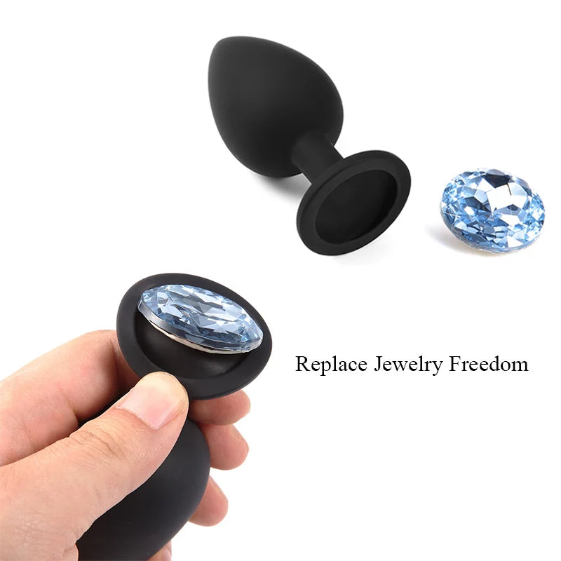 Adult Silicone set Anal Plug Dildos Bullet Vibrator Butt Plugs Sex Toys for Women Men Gay Prostate Massager Anal Masturbating S/M/L
