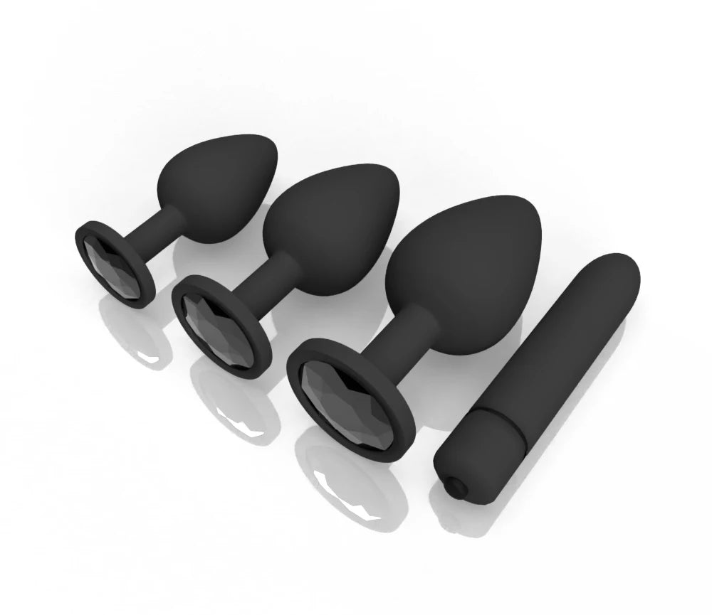 Adult Silicone set Anal Plug Dildos Bullet Vibrator Butt Plugs Sex Toys for Women Men Gay Prostate Massager Anal Masturbating S/M/L