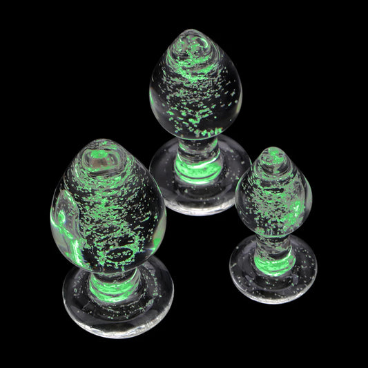 Luminous Butt Plug Glass Anal Beads For Women Dildos Female Masturbator Sex Toys Adult Men Couple Games Erotic Products
