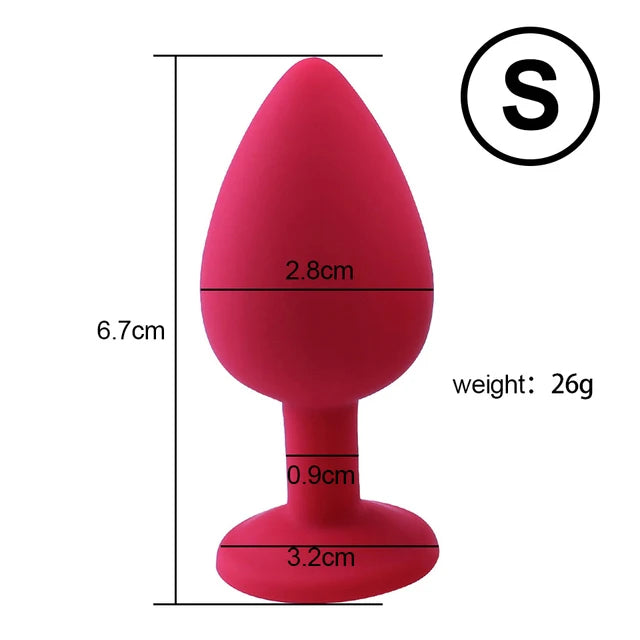 Silicone Anal Plug Butt Dildo Vibrator Sex Toys Anal Trainer Sex Prostate Back Yard Toy For Women Man Sex Shop Couple Gay Unisex
