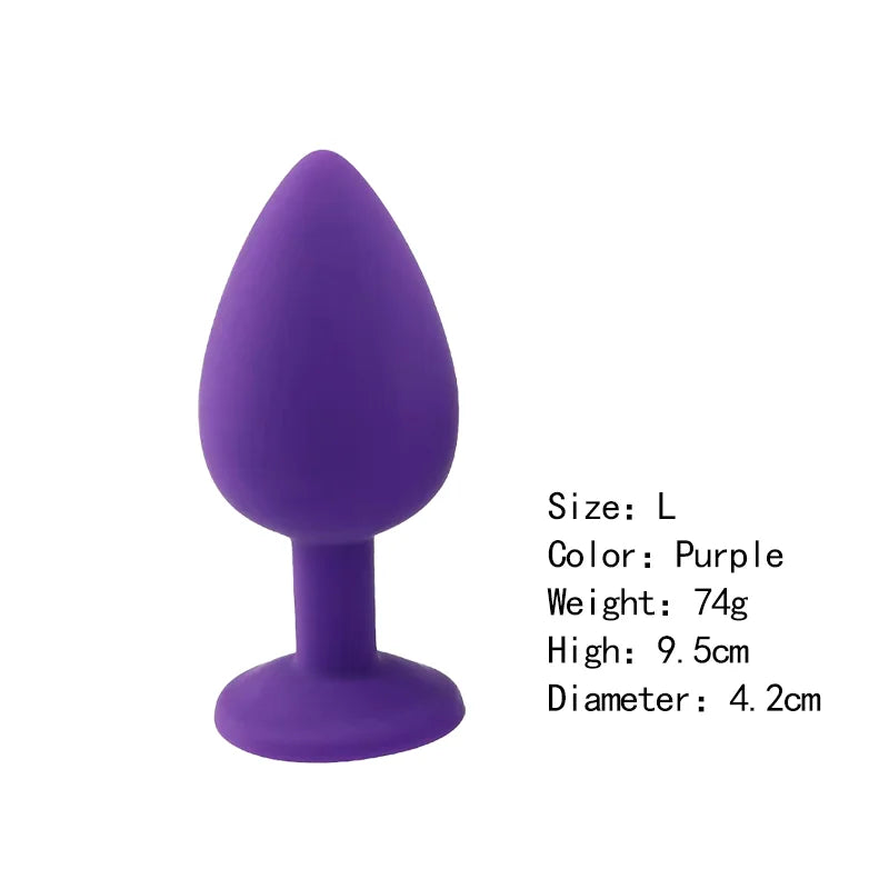 Silicone Butt Plug Butt Anal Plug 3 Size Butt Plug Male and Female Anal Trainer Adult Anal Sex Toy For Gay