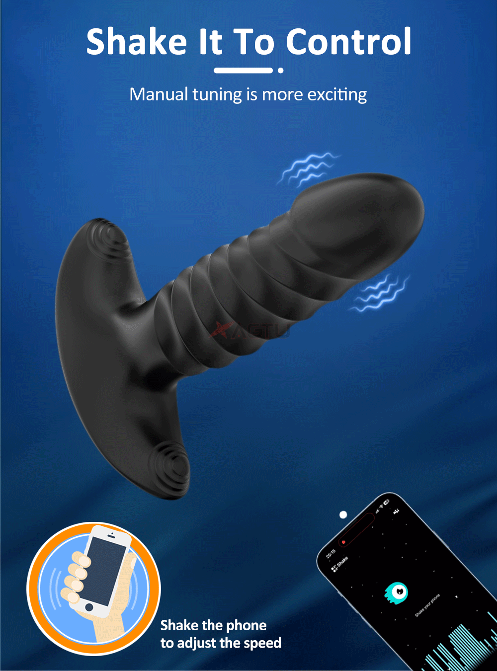 APP Control Female & Male Massager Vibrator Anal Plug Telescopic Butt Plug Female Sex Toy for Adult