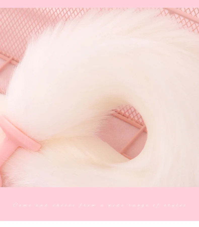 Sexy Kitty Anal Plug Tail Silicone Anal Toys for Women Men Butt Plug Cat Rabbit Anal Sex Toy Cosplay Erotic Adult Toys Sex Shop