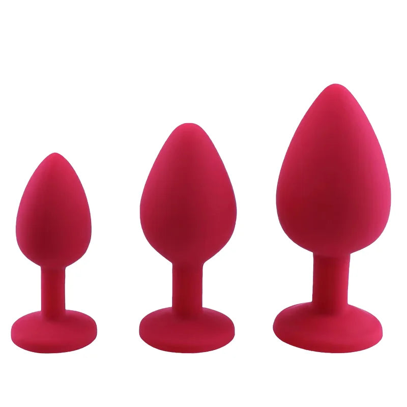 Silicone Butt Plug Butt Anal Plug 3 Size Butt Plug Male and Female Anal Trainer Adult Anal Sex Toy For Gay