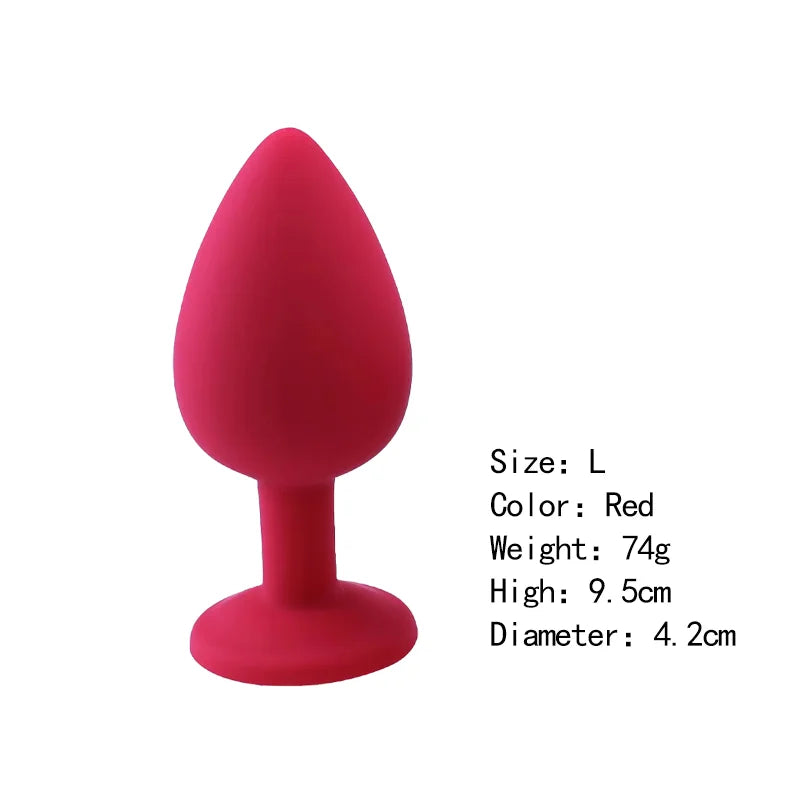 Silicone Butt Plug Butt Anal Plug 3 Size Butt Plug Male and Female Anal Trainer Adult Anal Sex Toy For Gay