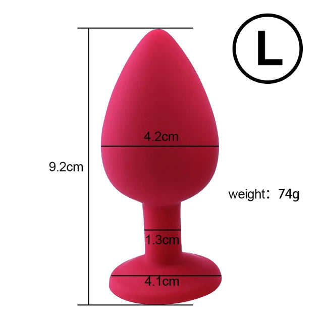 Silicone Anal Plug Butt Dildo Vibrator Sex Toys Anal Trainer Sex Prostate Back Yard Toy For Women Man Sex Shop Couple Gay Unisex