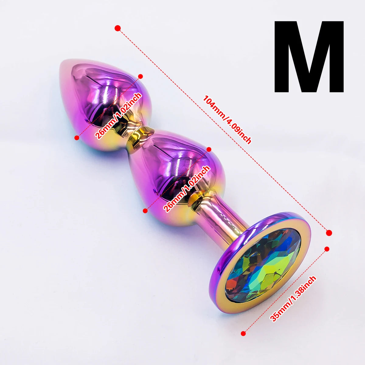 New Style Colorful Various sizes Metal Anal Plug Beginners To Expert Butt Plug Anus Massage Anal Stimulator Dildos Adult Sex Toy