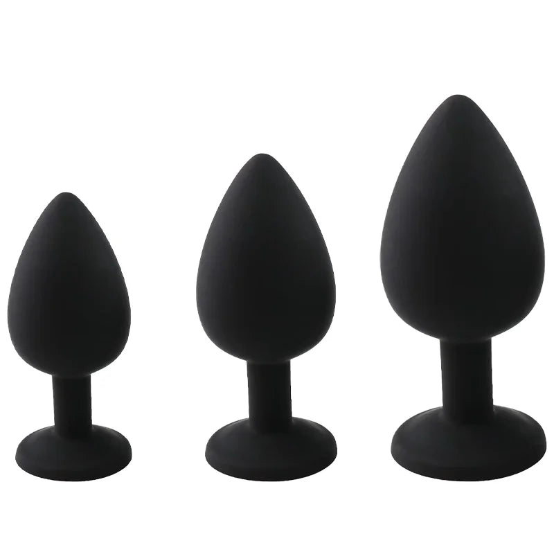 Silicone Butt Plug Butt Anal Plug 3 Size Butt Plug Male and Female Anal Trainer Adult Anal Sex Toy For Gay