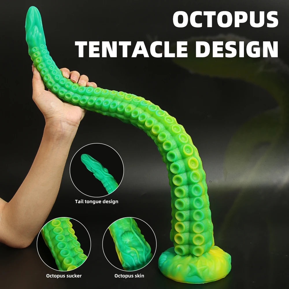 Long Butt Plug Tentacle Dildo Penis Progressive Vagina Octopus Anal Plug Adult Sex Toy Monster Dildo Anal Stimulator Sex Product