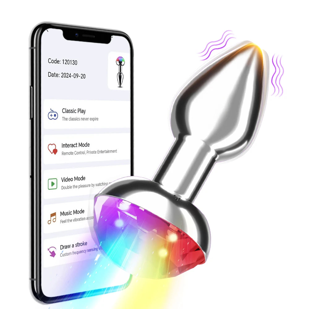Telescopic Rose Anal Butt Plug Vibrator Wireless Remote Prostate Massager Female Vagina Masturbator for Adult Sex Toys for Women Men