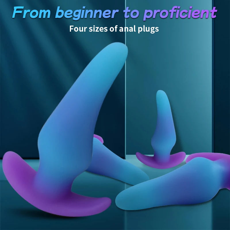 Mini Wearable Anal Plug Dildo For Women Masturbator Men Prostate Massage  Butt Plug Luminous Dildo Adult 18 Sexshop