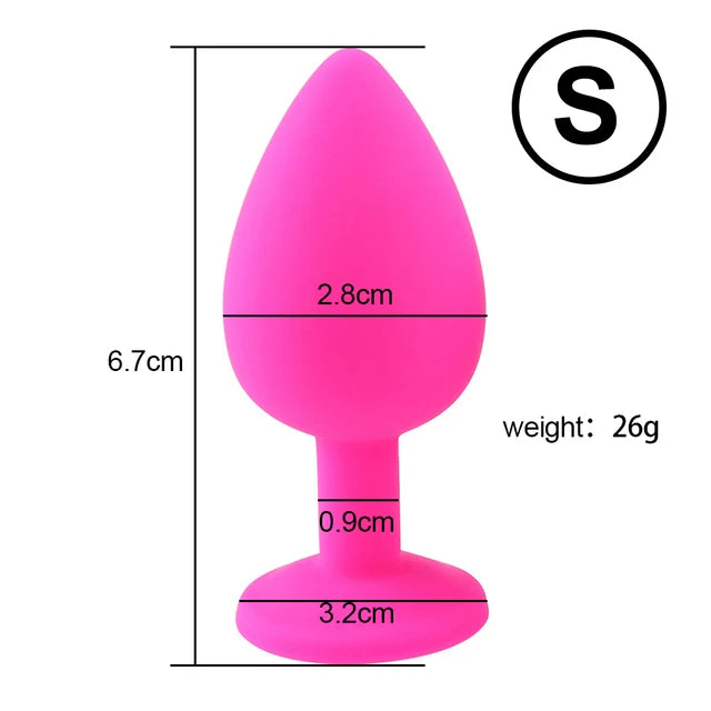 Silicone Anal Plug Butt Dildo Vibrator Sex Toys Anal Trainer Sex Prostate Back Yard Toy For Women Man Sex Shop Couple Gay Unisex