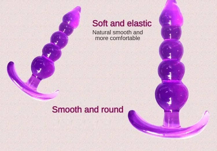Anal Plug 6pcs Funny Butt Plug Backcourt Waterproof Silicone Comrades Adult Products Combination Set Massager Stick Training Kit