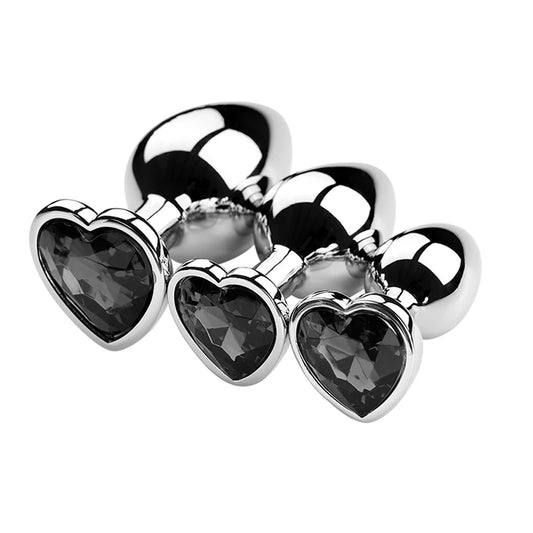 3PCS S/M/L Metal Anal Plug Butt Plug Sex Toy Butt Toy for Women Men Couples Adult Game Masturbator Anal Diamond Sex Shop