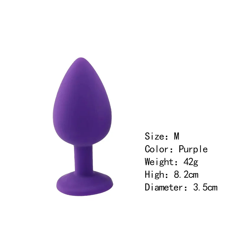 Silicone Butt Plug Butt Anal Plug 3 Size Butt Plug Male and Female Anal Trainer Adult Anal Sex Toy For Gay