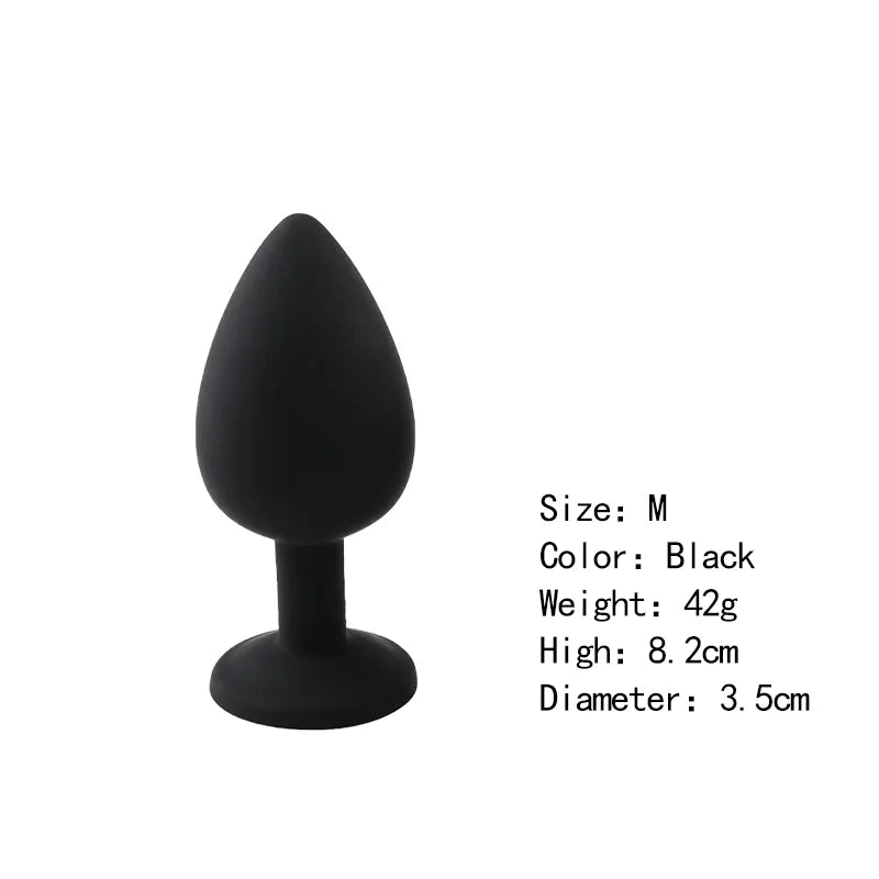 Silicone Butt Plug Butt Anal Plug 3 Size Butt Plug Male and Female Anal Trainer Adult Anal Sex Toy For Gay
