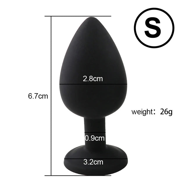 Silicone Anal Plug Butt Dildo Vibrator Sex Toys Anal Trainer Sex Prostate Back Yard Toy For Women Man Sex Shop Couple Gay Unisex