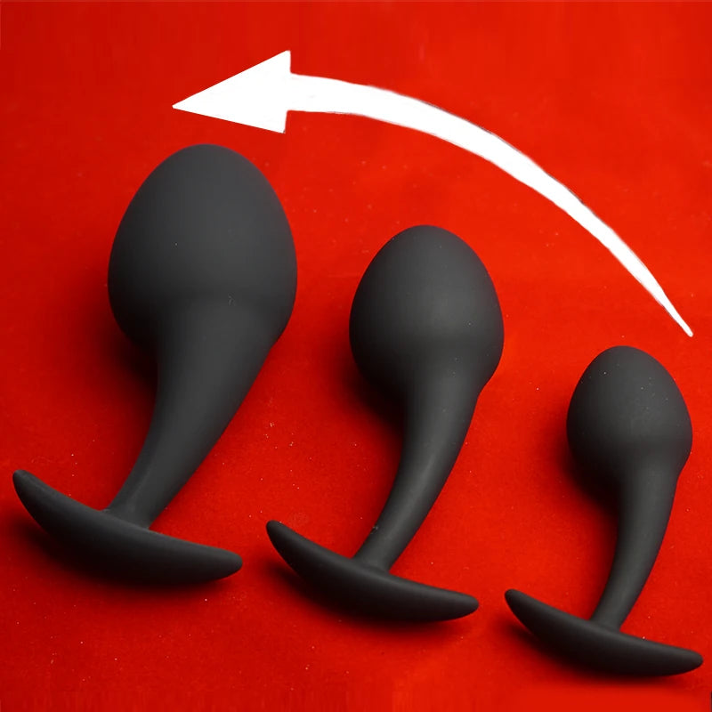 Silicone Anal Dilator But Butt Plug,Tadpole Shaped Buttplug Butplug Analplug,Anus Ass Beads Anchor Sex Toys,Prostate Massage