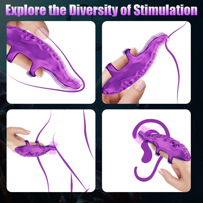 Vibrating Realistic Monster G-Spot Dildos Octopus Vibrator wit 10 Powerful Mode Adult Sex Toys for Women Anal Vagina Stimulation