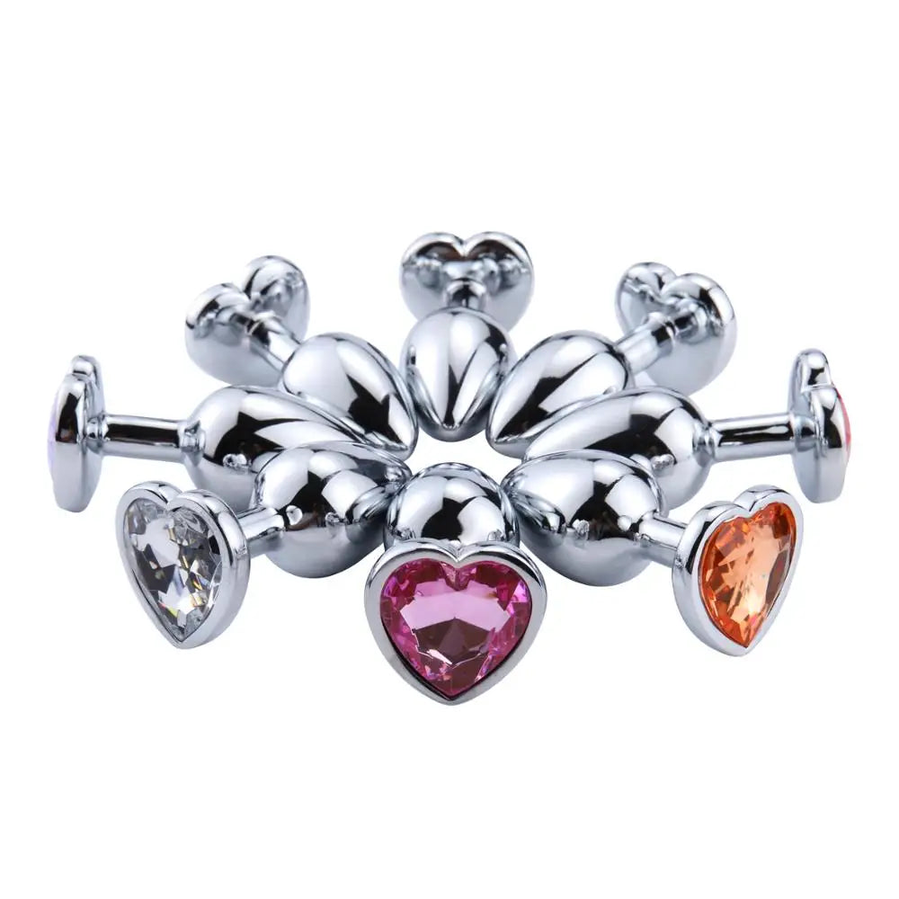 3Size Metal Anal Plug Beginner Butt Plug Masturbation Tool Sex Massager Adult Sex Toys Jelly Color Buttplug Prostate Massager 18