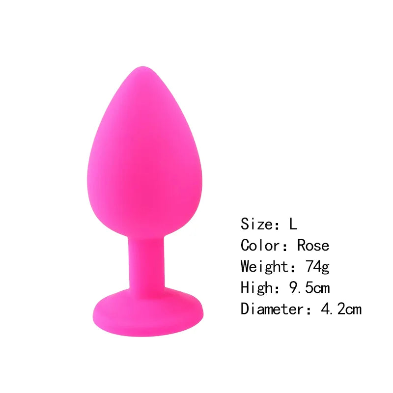 Silicone Butt Plug Butt Anal Plug 3 Size Butt Plug Male and Female Anal Trainer Adult Anal Sex Toy For Gay