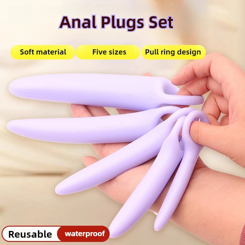 5-Piece Dilator Kit  Vaginal Muscle Training Strengthen Rejuvenate Anal Plugs Sex Health Toy Pleasure