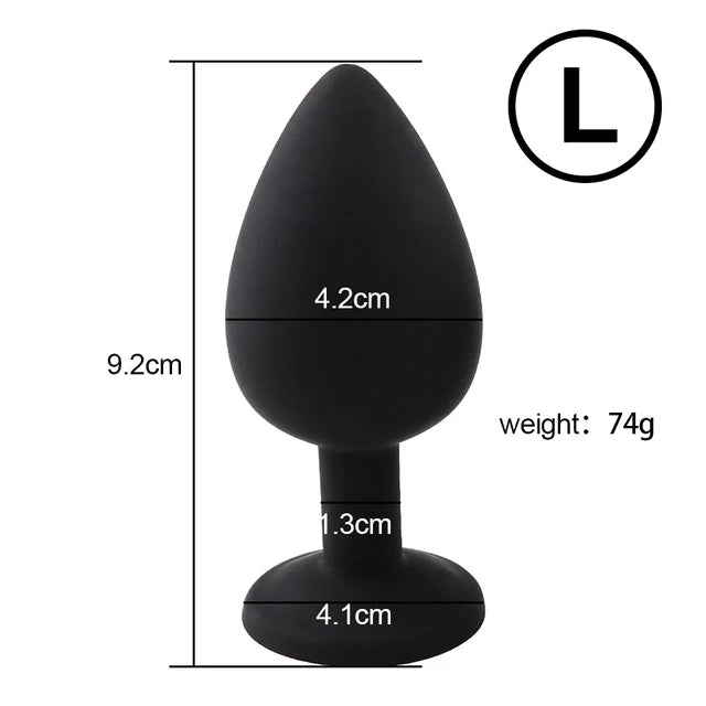 Silicone Anal Plug Butt Dildo Vibrator Sex Toys Anal Trainer Sex Prostate Back Yard Toy For Women Man Sex Shop Couple Gay Unisex