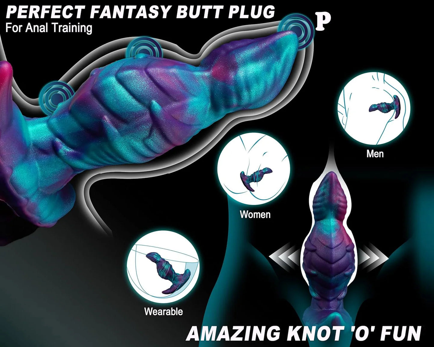 New Trend Wearable Anal Plug P Spot Stimulator Prostate Massage Fake Dildo Buttplug Sex Toy For Women Men Anal Dilator Adult 18