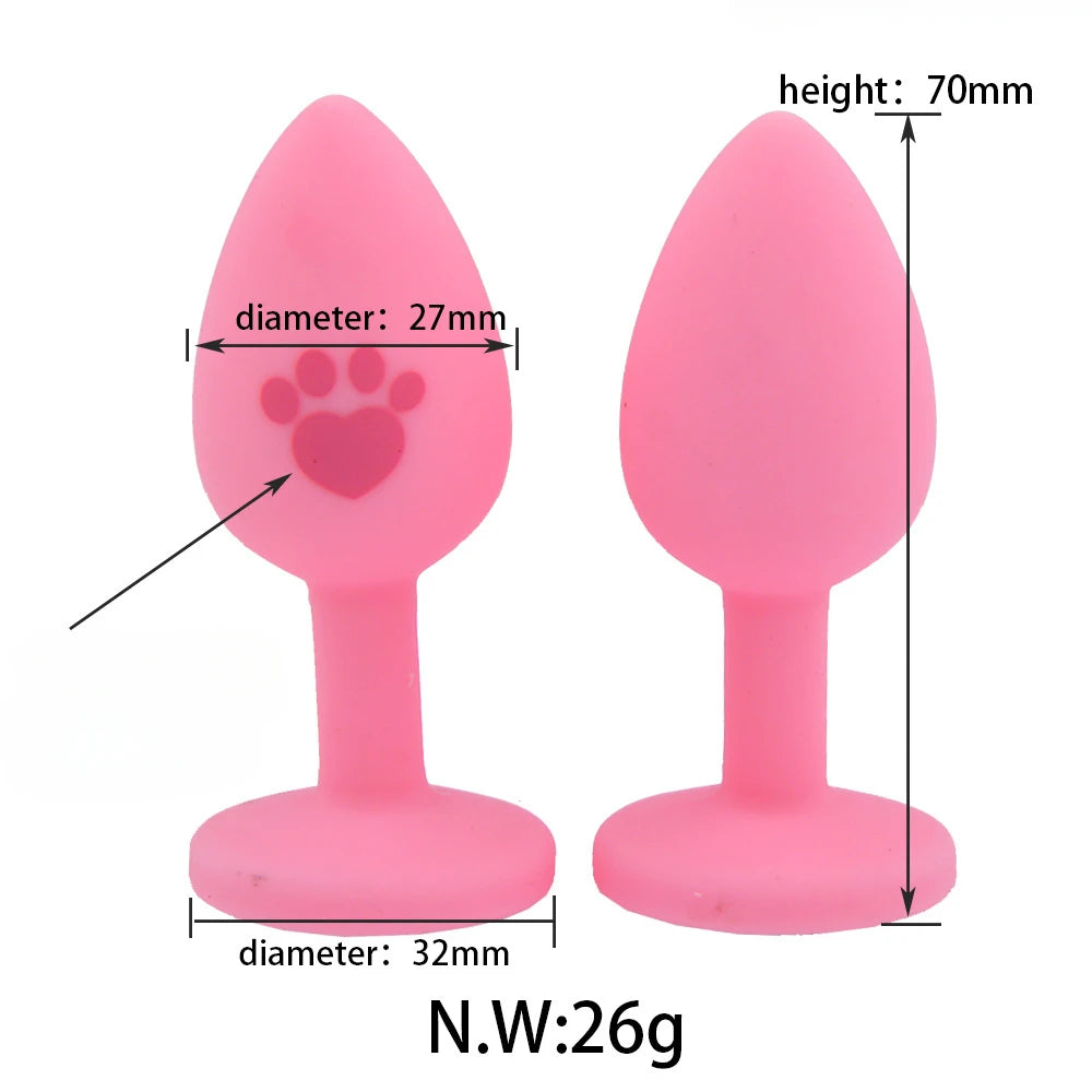 Sexy Kitty Anal Plug Tail Silicone Anal Toys for Women Men Butt Plug Cat Rabbit Anal Sex Toy Cosplay Erotic Adult Toys Sex Shop