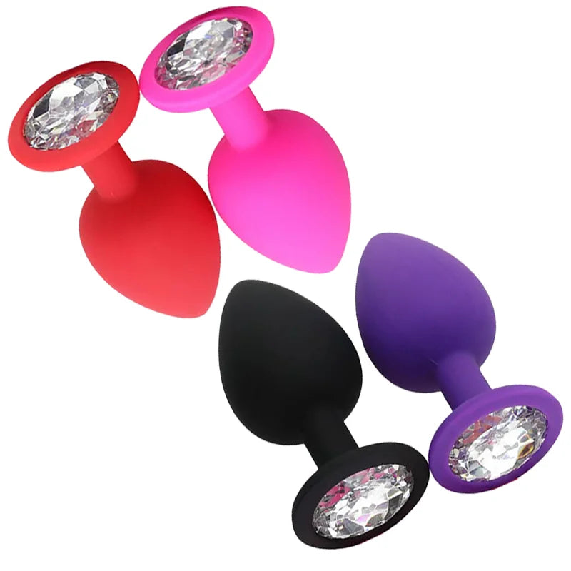 Silicone Butt Plug Butt Anal Plug 3 Size Butt Plug Male and Female Anal Trainer Adult Anal Sex Toy For Gay