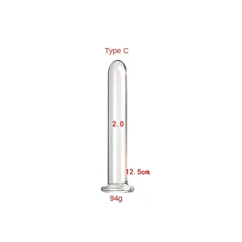 Glass Anal Plug Six-piece Set Pulling Beads Dual Use Small Dildos Butt Plugs Masturbation Posterior Dilation Adult Sex Toys