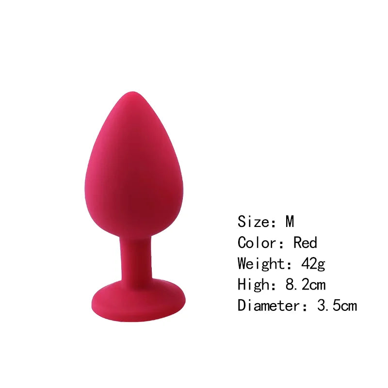 Silicone Butt Plug Butt Anal Plug 3 Size Butt Plug Male and Female Anal Trainer Adult Anal Sex Toy For Gay