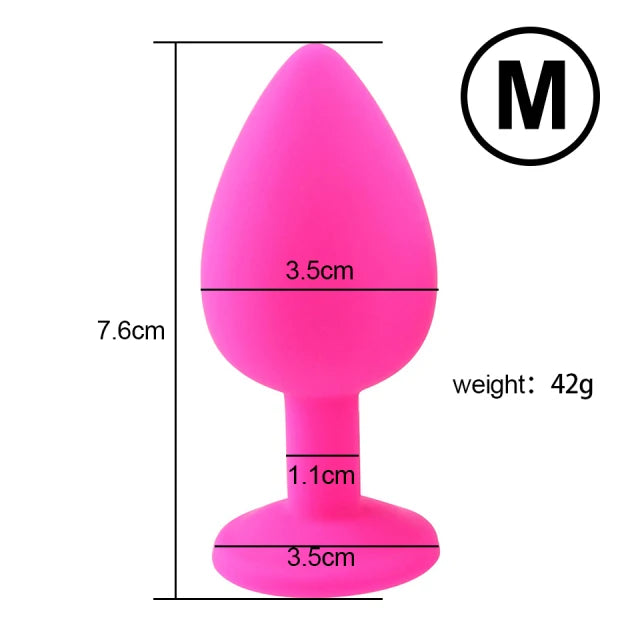 Silicone Anal Plug Butt Dildo Vibrator Sex Toys Anal Trainer Sex Prostate Back Yard Toy For Women Man Sex Shop Couple Gay Unisex