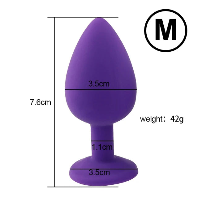 Silicone Anal Plug Butt Dildo Vibrator Sex Toys Anal Trainer Sex Prostate Back Yard Toy For Women Man Sex Shop Couple Gay Unisex