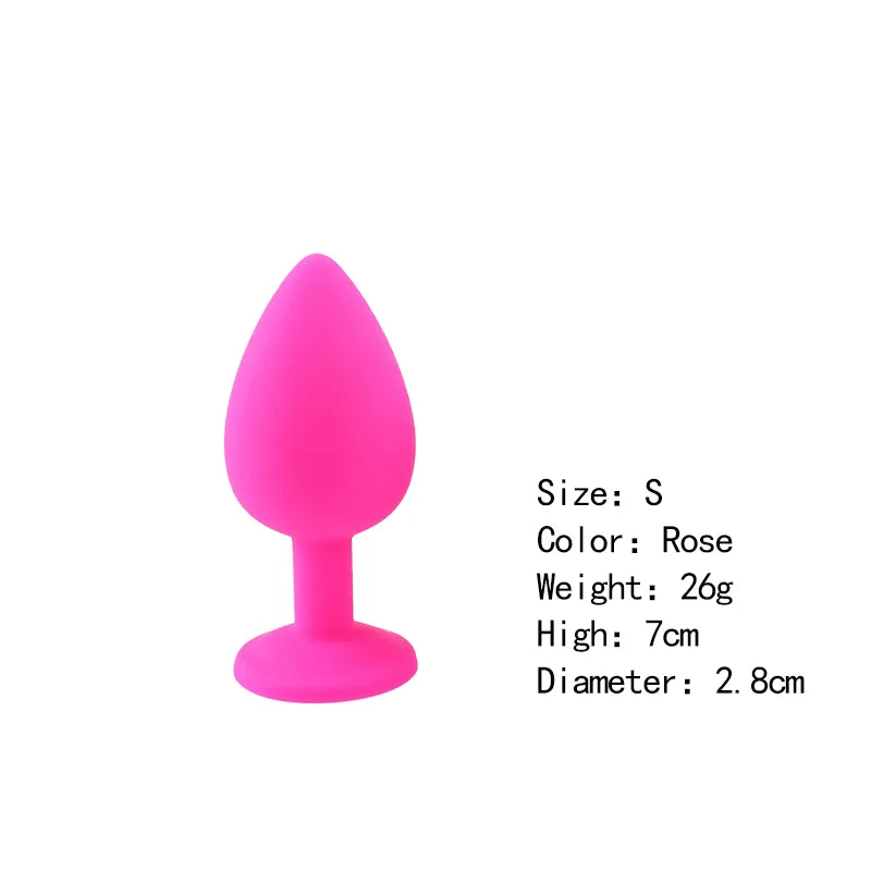 Silicone Butt Plug Butt Anal Plug 3 Size Butt Plug Male and Female Anal Trainer Adult Anal Sex Toy For Gay