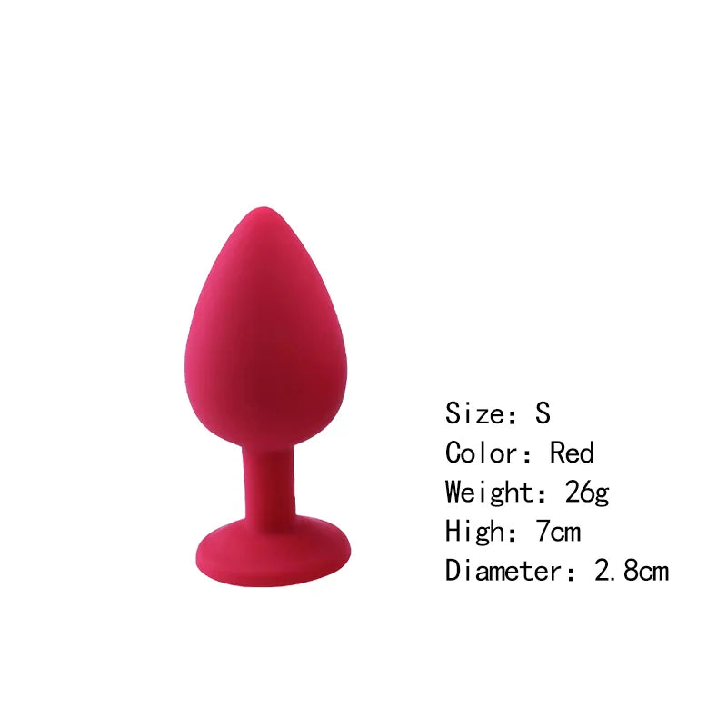 Silicone Butt Plug Butt Anal Plug 3 Size Butt Plug Male and Female Anal Trainer Adult Anal Sex Toy For Gay