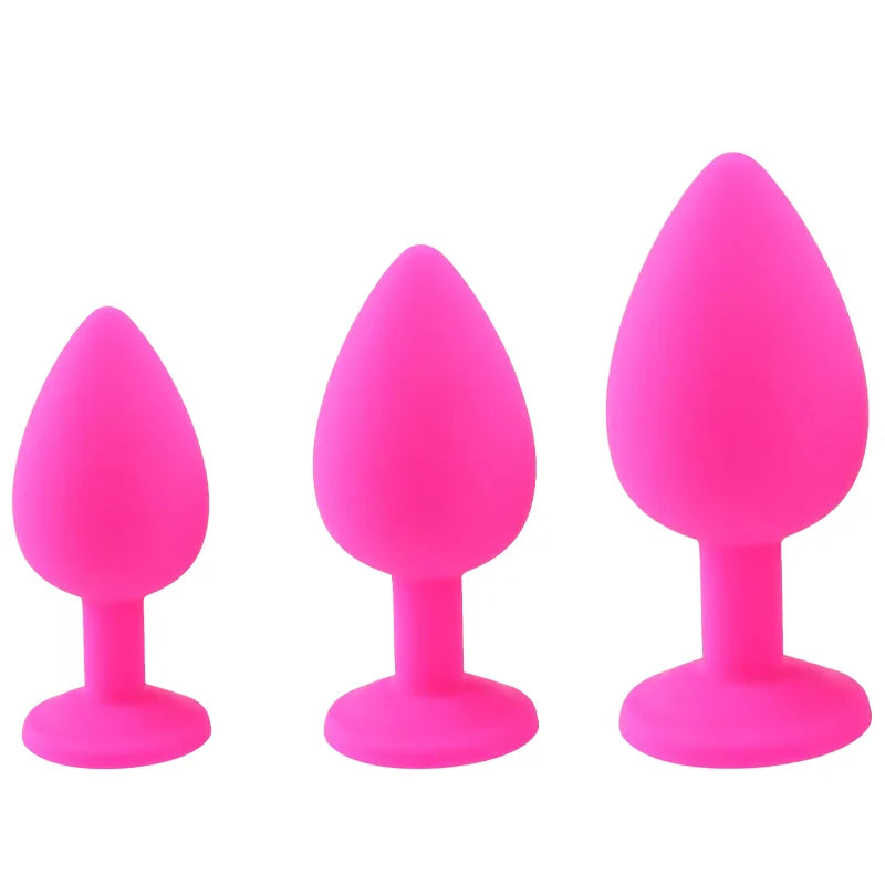 Silicone Butt Plug Butt Anal Plug 3 Size Butt Plug Male and Female Anal Trainer Adult Anal Sex Toy For Gay
