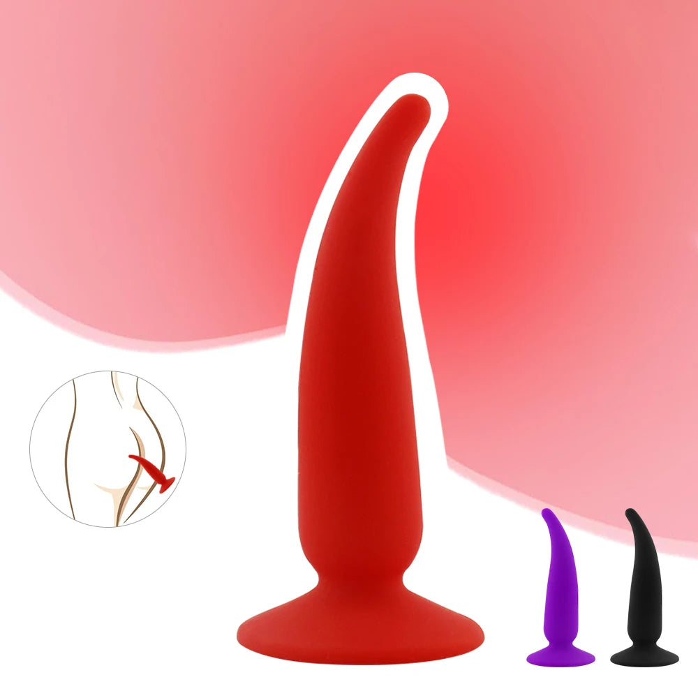 Silicone Anal Plug Smooth Butt Plug for Beginners Anus Dilator Anal Sex Toys for Women Men Adult Products Erotic Sextoys