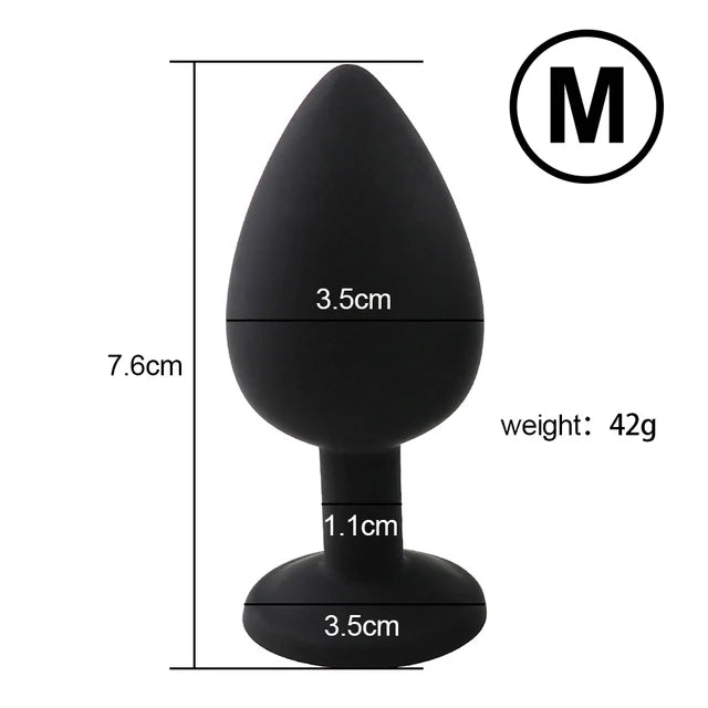 Silicone Anal Plug Butt Dildo Vibrator Sex Toys Anal Trainer Sex Prostate Back Yard Toy For Women Man Sex Shop Couple Gay Unisex
