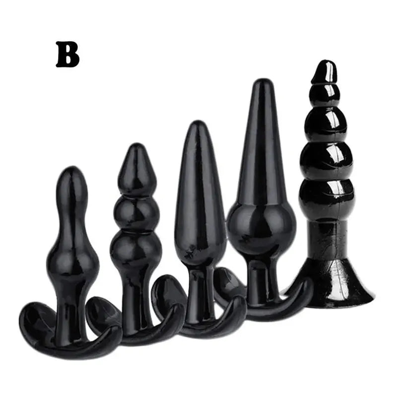 4/5/7/8Pcs/Set Silicone Butt Plug Dildo Masturbation Anal Plug Vaginal Plug Sex Toys Combination Anal Bead Dilator Toys for Gay