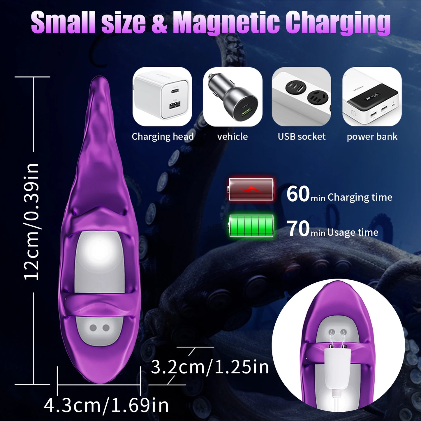 Vibrating Realistic Monster G-Spot Dildos Octopus Vibrator wit 10 Powerful Mode Adult Sex Toys for Women Anal Vagina Stimulation