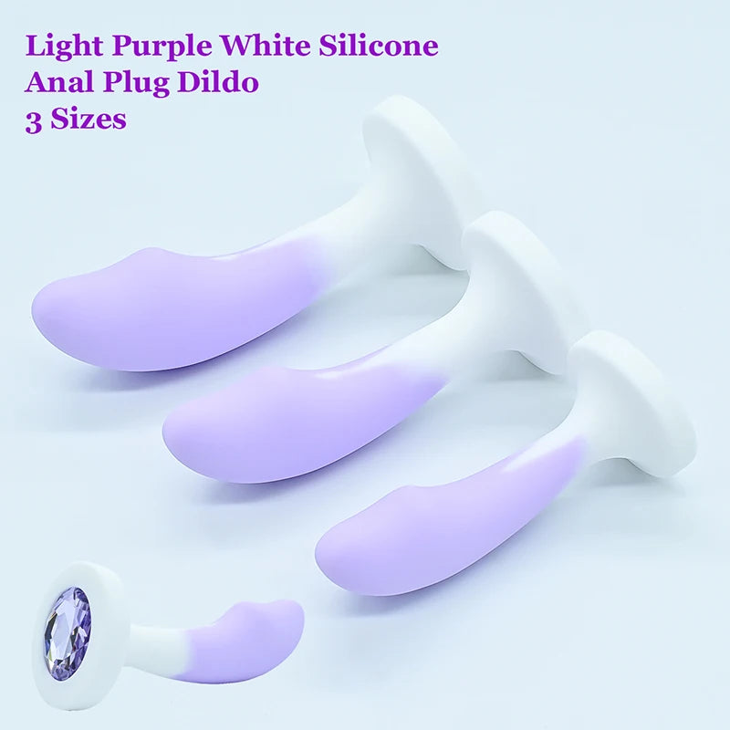 Silicone Anal Plug Crystal Base Butt Plug Sex Toys For Woman Sexy Toys Anal Toys Anal Trainer Adult Toys Anal Dildo Sex Shop