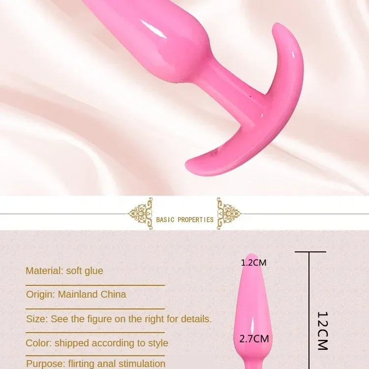 Anal Plug 6pcs Funny Butt Plug Backcourt Waterproof Silicone Comrades Adult Products Combination Set Massager Stick Training Kit