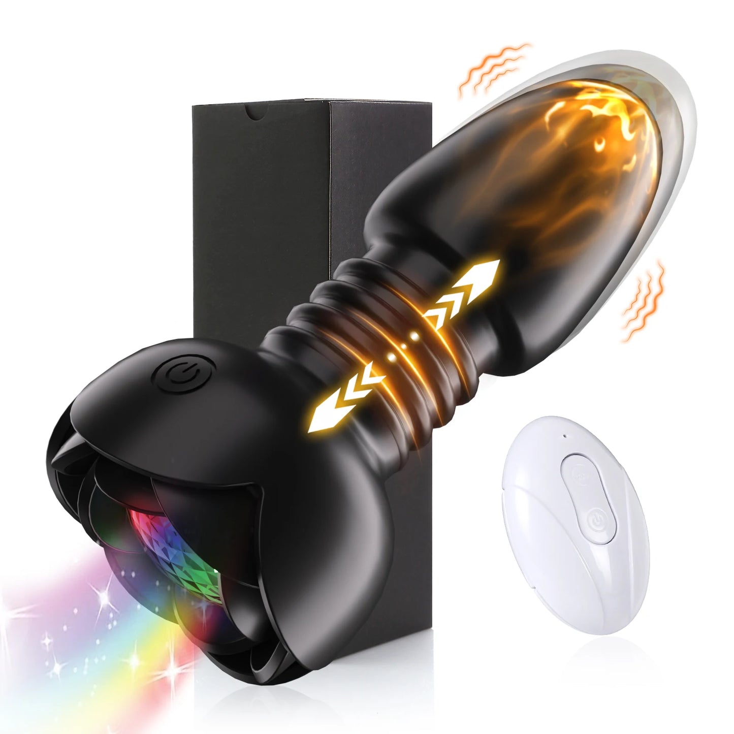 Telescopic Anal Butt Plug Vibrator Wireless Remote Prostate Massager Female Vagina Masturbator for Adult Sex Toys for Women Men
