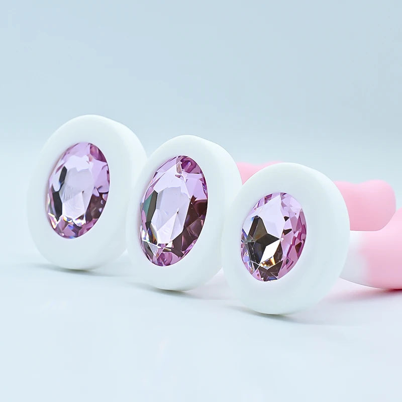 Silicone Anal Plug Crystal Base Butt Plug Sex Toys For Woman Sexy Toys Anal Toys Anal Trainer Adult Toys Anal Dildo Sex Shop
