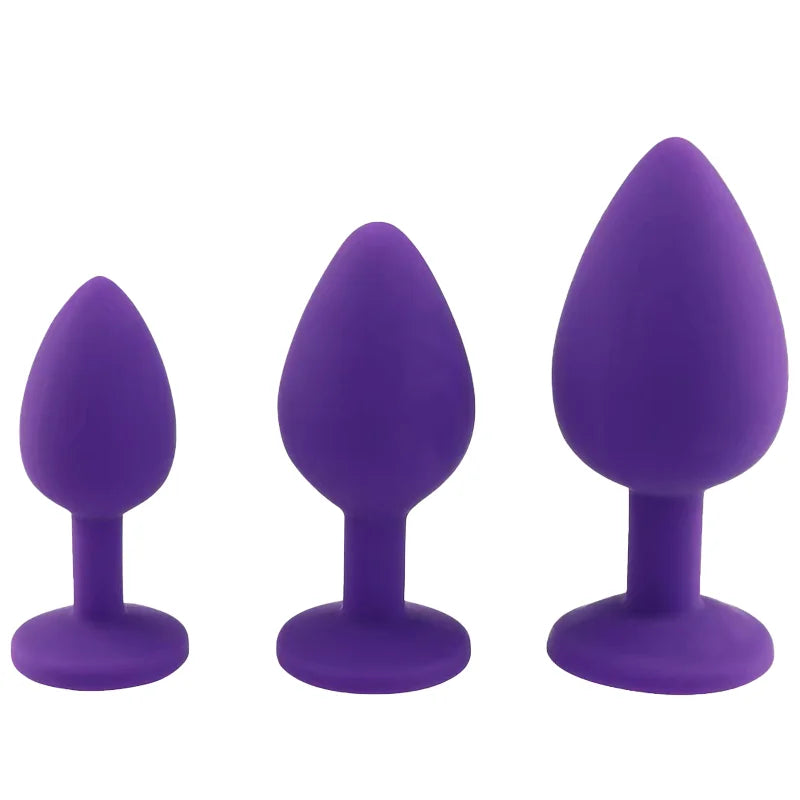 Silicone Butt Plug Butt Anal Plug 3 Size Butt Plug Male and Female Anal Trainer Adult Anal Sex Toy For Gay