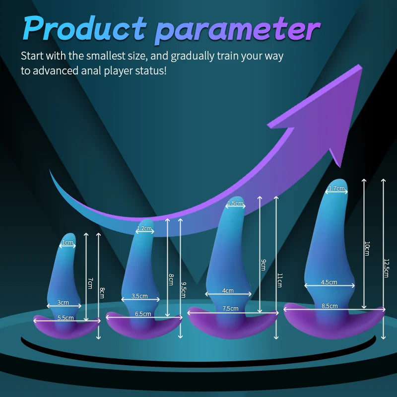 Mini Wearable Anal Plug Dildo For Women Masturbator Men Prostate Massage  Butt Plug Luminous Dildo Adult 18 Sexshop