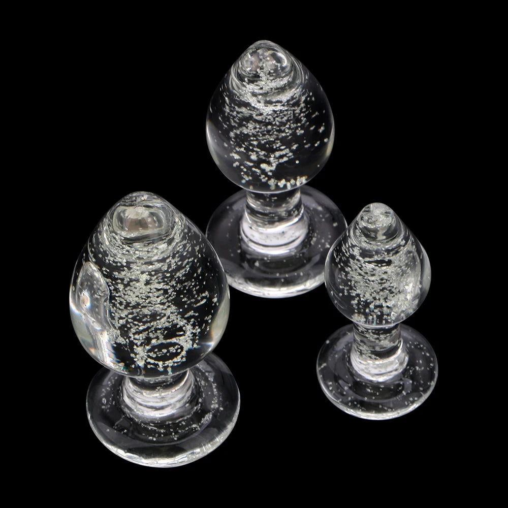 Luminous Butt Plug Glass Anal Beads For Women Dildos Female Masturbator Sex Toys Adult Men Couple Games Erotic Products