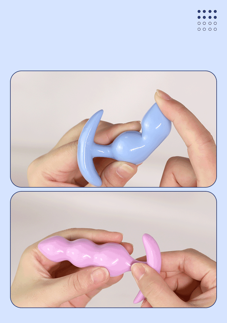 Three Piece Anal Plug Set Three Different Experiences Adult Toys Anal Exerciser Silicone Material Get Close To The Skin 18+